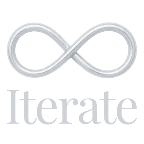 Iterate Logo White